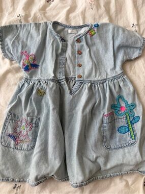 NEXT Light Wash Denim Toddler dr - Light Blue